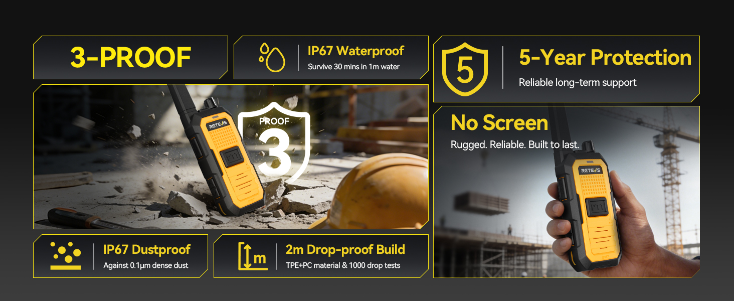 Rugged walkie talkie