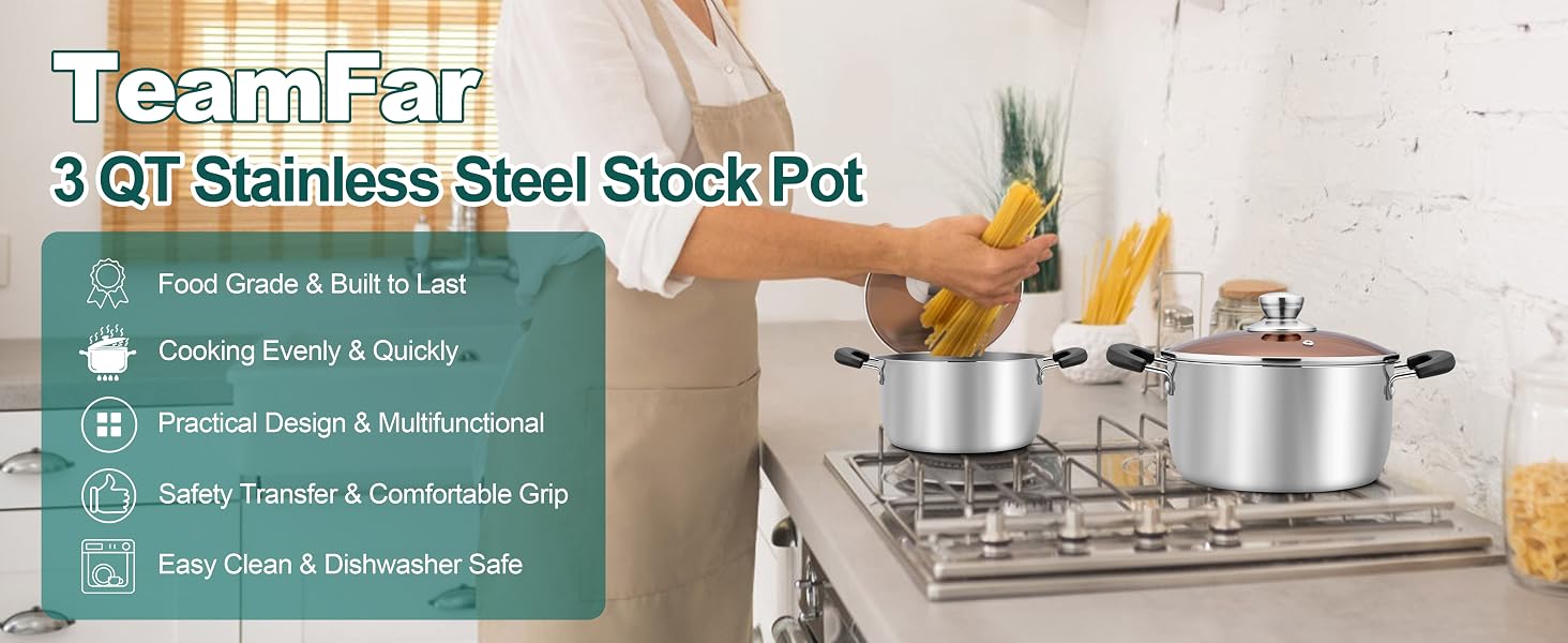 3QT Stock Pot
