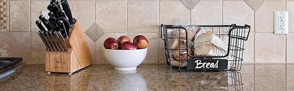 stacking wired baskets set of 2 birdrock home