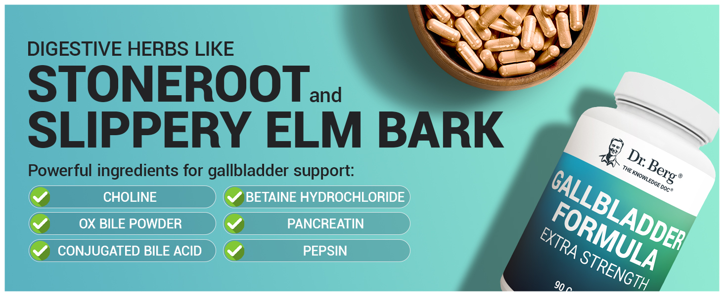 Dr. Berg Gallbladder Formula ingredients list