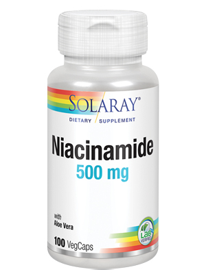 Solaray Niacinamide 500 mg | Vitamin B-3 | 100ct