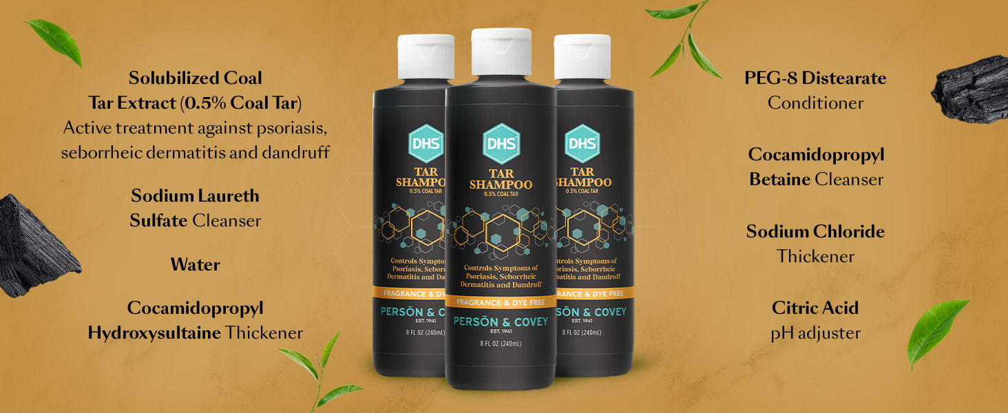Key Ingredient: Refined Coal Tar – Time-Tested Relief for Scalp Conditions.