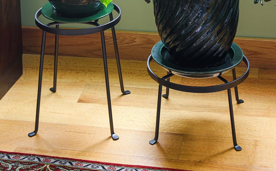 Achla Designs wrought iron plant stands metal set indoor outdoor