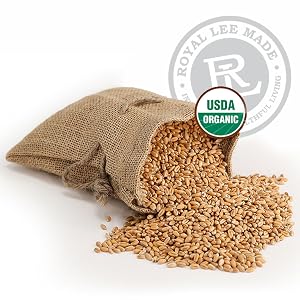 Organic Hard Red Wheat Berries, Organic grains, healthy grains,