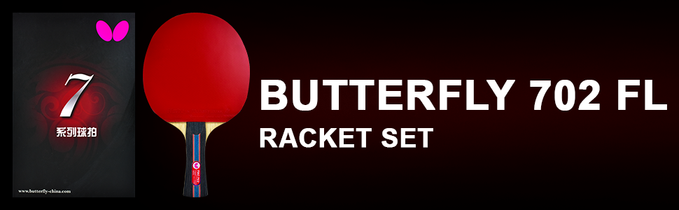Butterfly B702FL Table Tennis Racket Gift Box Set