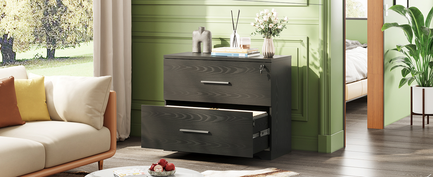 two drawer file cabinet