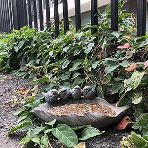Birds on Leaf Bird Feeder bird baths bowl window bird feeder leaf squirrel feeder wild bird feeders