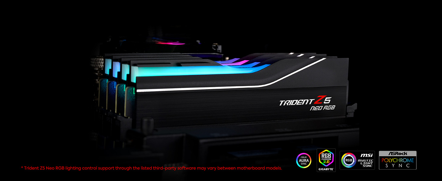 ddr5 ram gskill trident z5 neo rgb amd expo intel xmp3.0