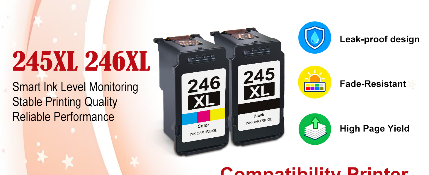 canon ink 245 and 246