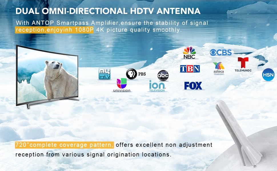 OMNI-DIRECTIONAL HDTV ANTENNA FOR WATCHING TV CHANNELS