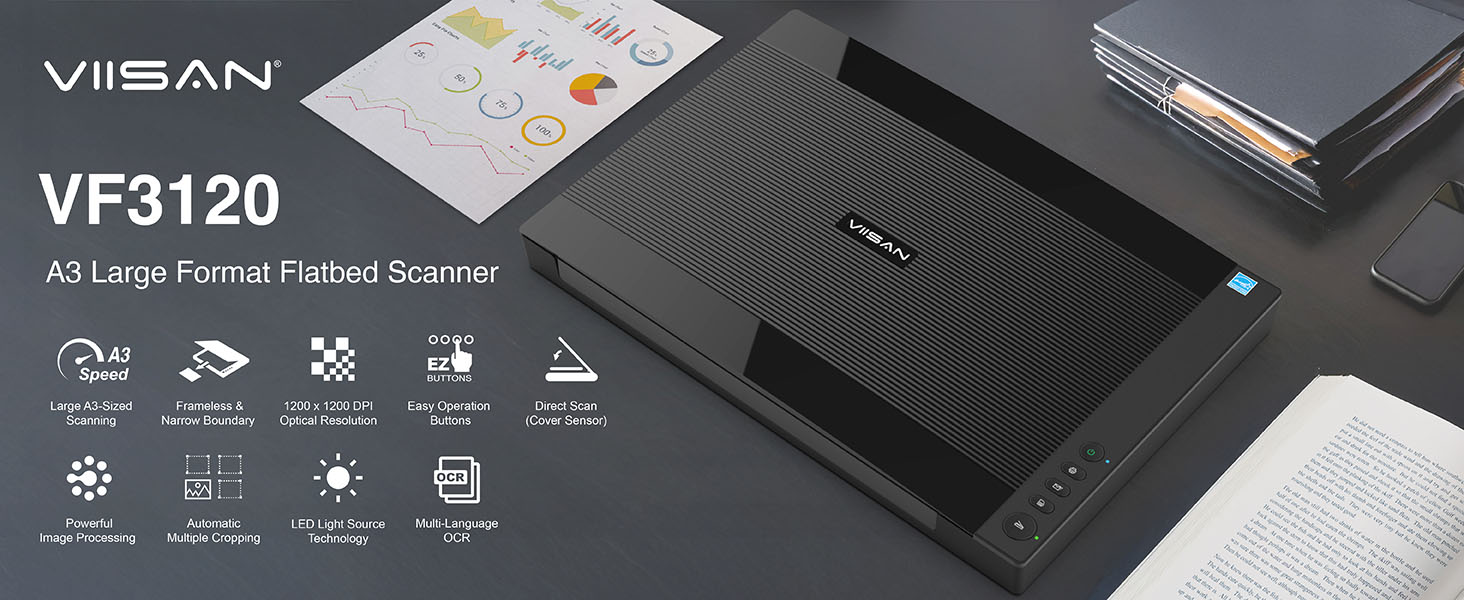 A3 large format flatbed scanner
