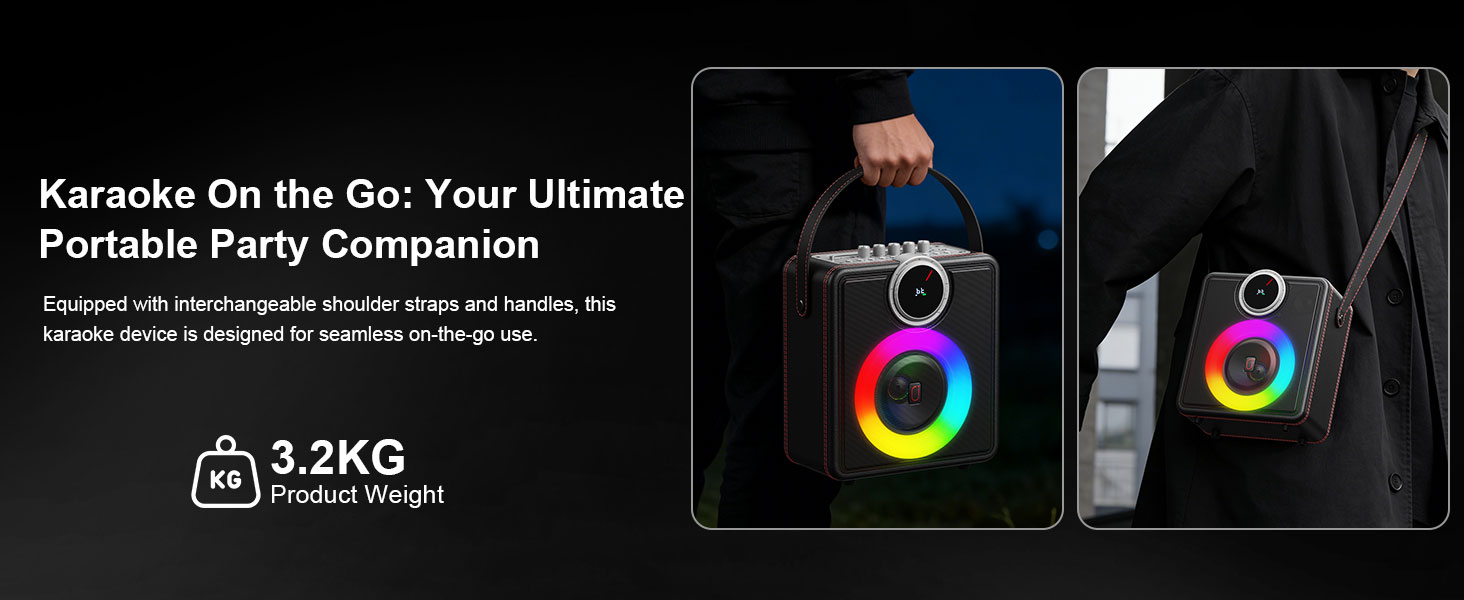 karaoke machine with lyrics display