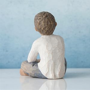 Willow Tree Imaginative Child, detail of back.