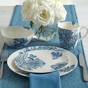 pfaltzgraff dinnerware, place setting, mikasa, corelle, dinner plates
