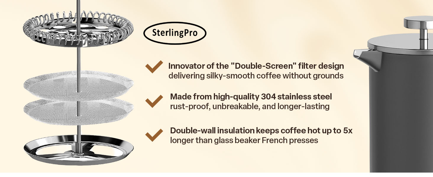 french press coffee maker with coffee french press insulated best rated camping press coffee maker