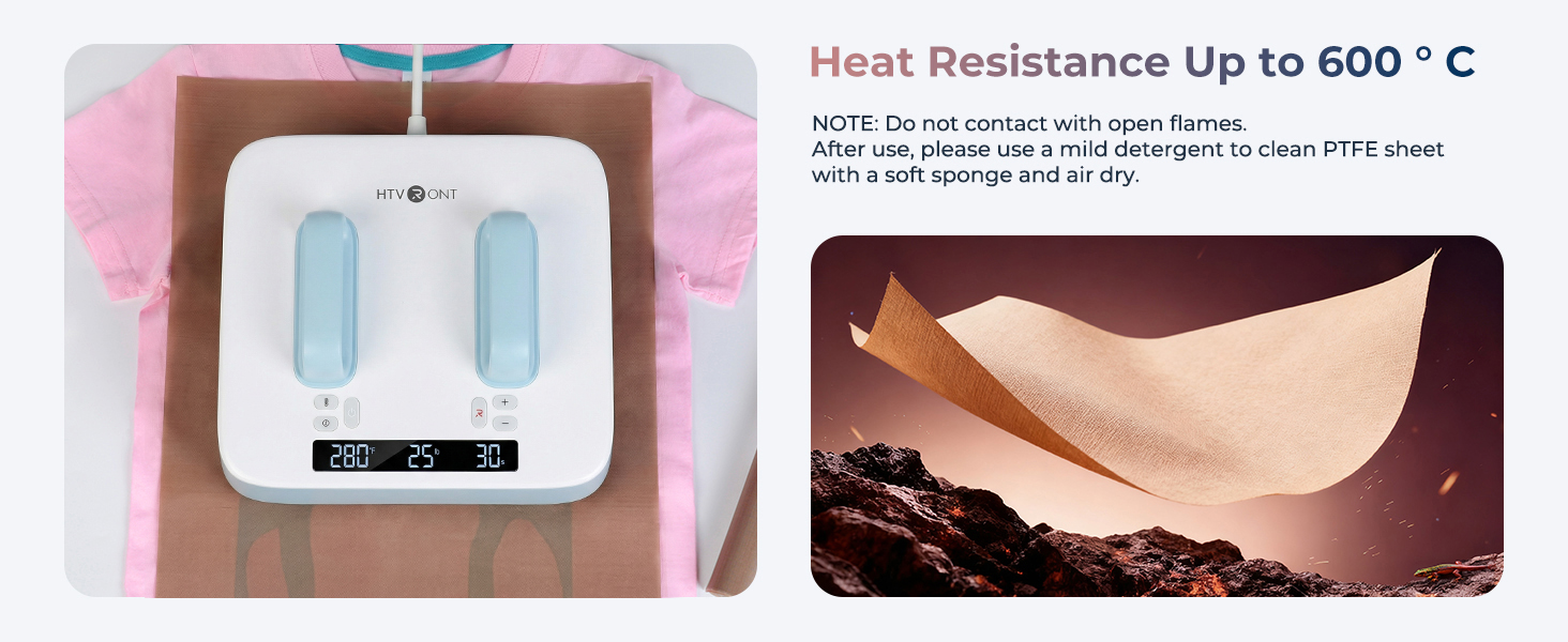 heat press teflon sheet
