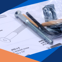A convenient spare part assembly kit