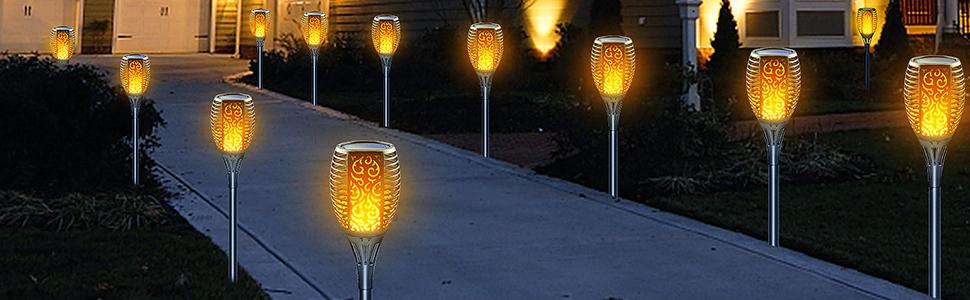 solar flame light, KYEKIO, Otdair, Dynaming, Kurifier, Toodour, IkeeRuic, Upgraded Solar Lights