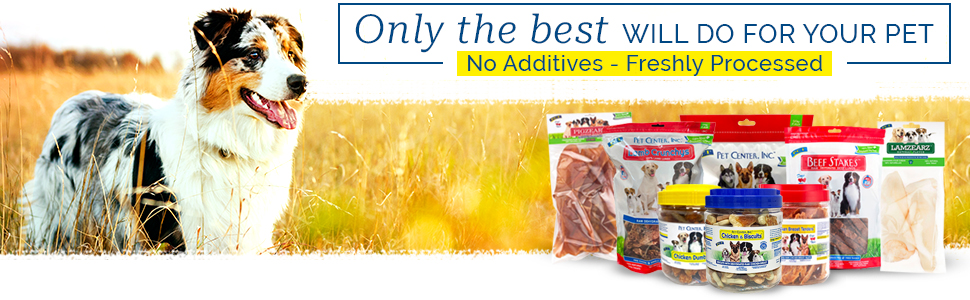 freshly processed dog treats