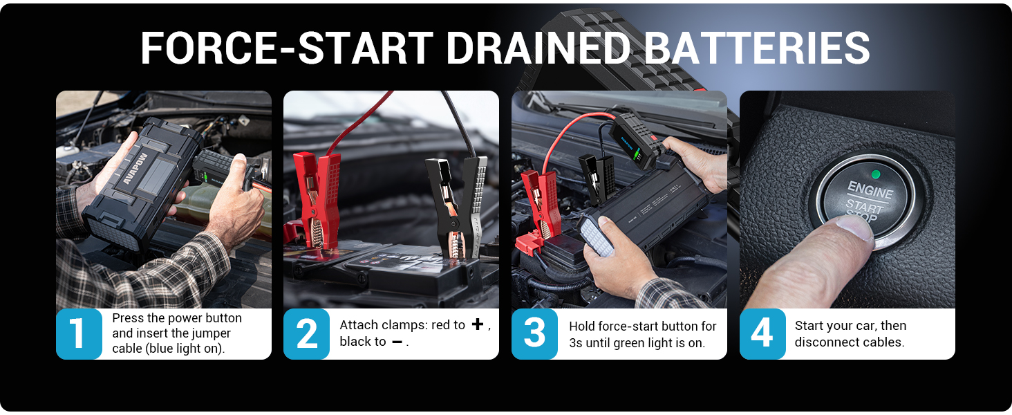 AVAPOW 6000A Portable Jump Starter