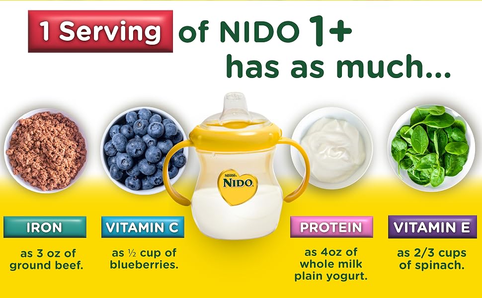 Nido has iron and vitamins