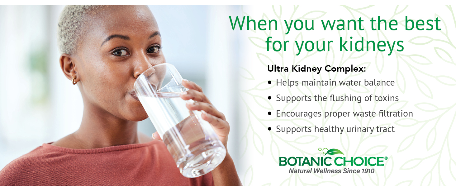 Helps maintain water balance, supports flushing of toxins and healthy urinary tract
