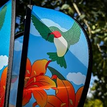 Hummingbird Lily Hot Air Balloon Spinner
