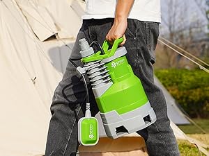Firm standing with portable handle brings easy and quick installation in complex environment