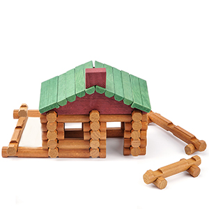 wooden logs set
