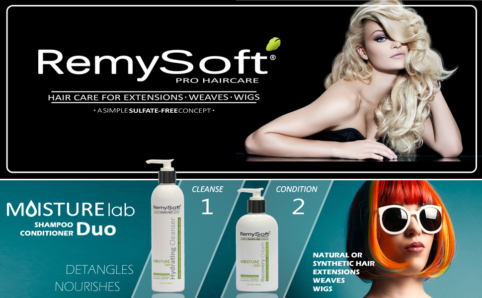 remysoft wig hair extension shampoo conditioner serum
