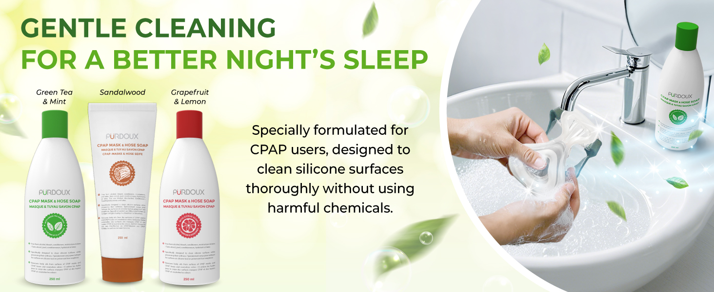 cpap mask and hose soap for cpap machines