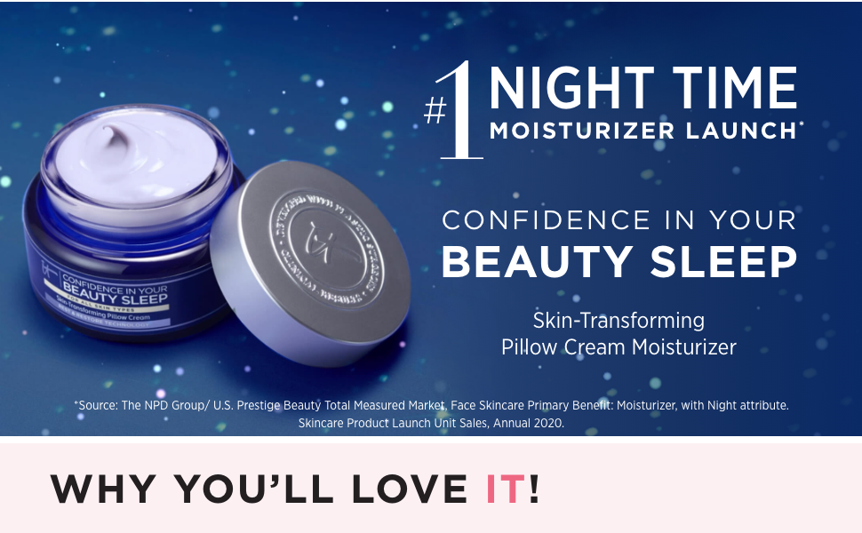IT Cosmetics Confidence in your beauty sleep night cream moisturizer face antiaging