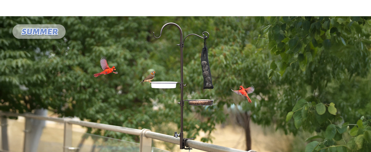 deck feeder pole