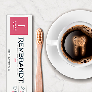 Toothbrush with coffee