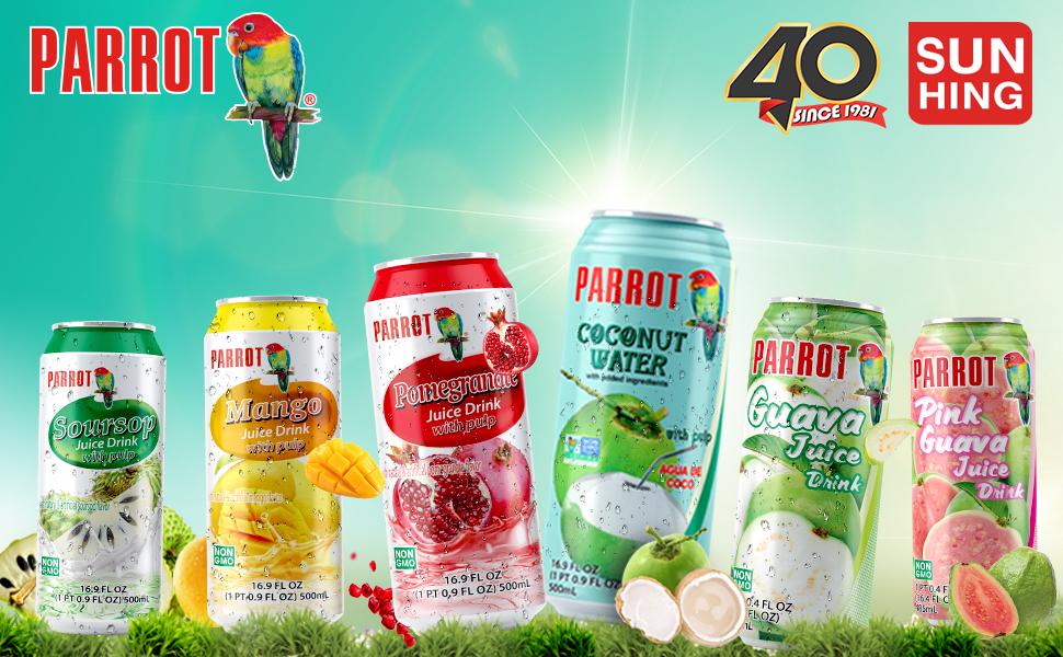 Parrot coconut water