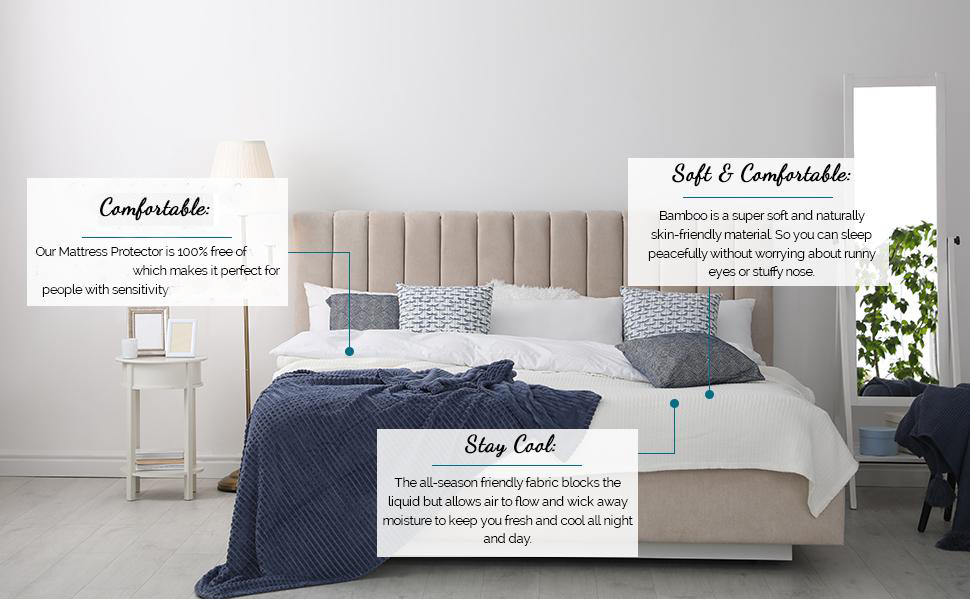 Bed Mattress Cover for Comfort &amp; Protection