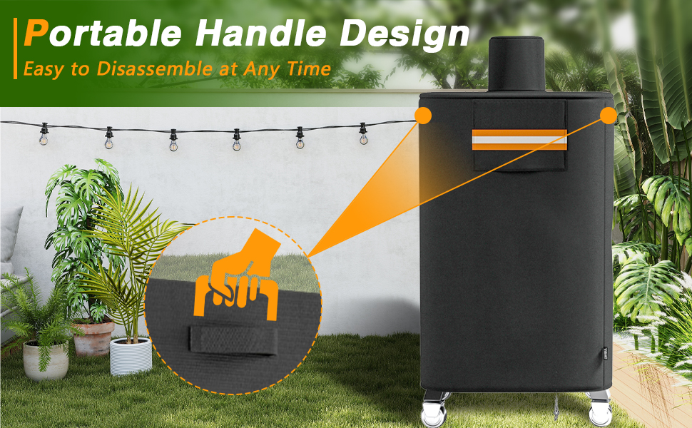 420D Heavy Duty 420D Grill Cover BBQ Protective Cover with Windproof Buckles