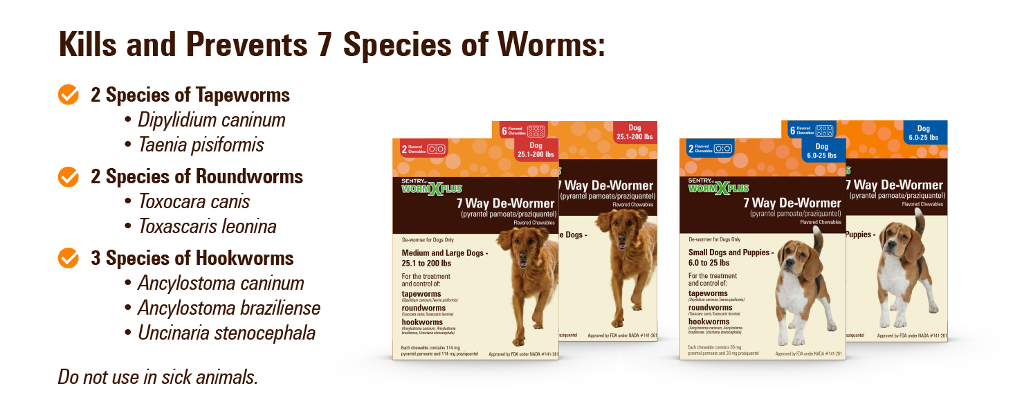 kills and prevents 7 species of worms