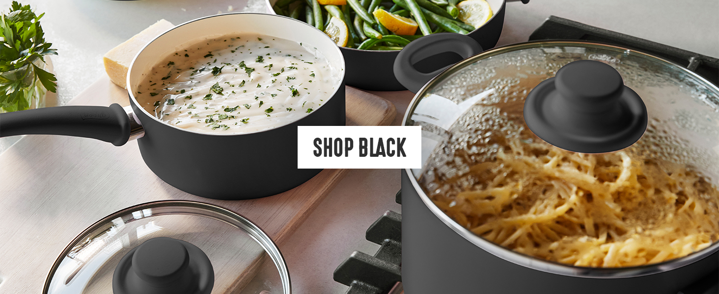 GreenLife, Ceramic Nonstick, PFAS-Free, Non-Toxic, Cookware, Frypans, Soft Grip