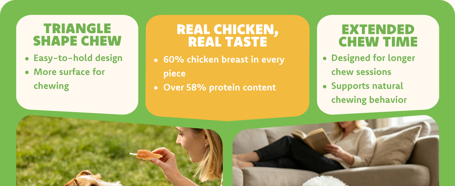 4-4.5 Inch Chicken Wrapped Rawhide Sticks