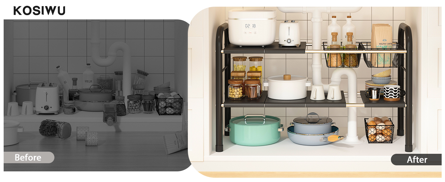 Kitchen Cabinet Shelf Organizer 3.1