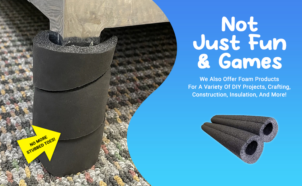 Not just fun &amp;amp; games, we also offer foam products for a variety of DIY projects.