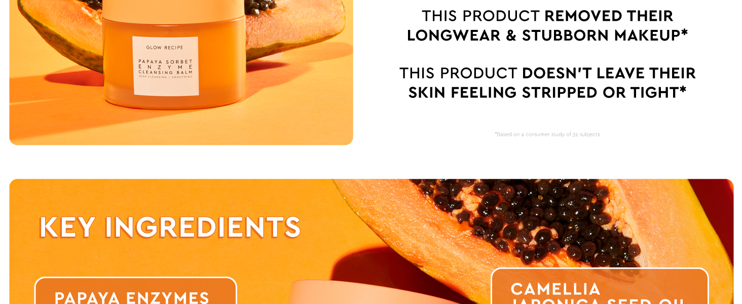 papaya sorbet enzyme balm