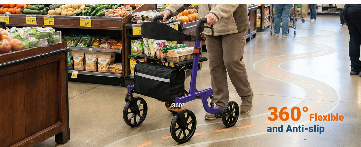 rolling walker with seat