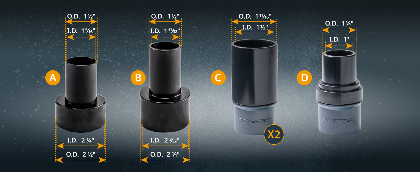 shop vac hose dust collection