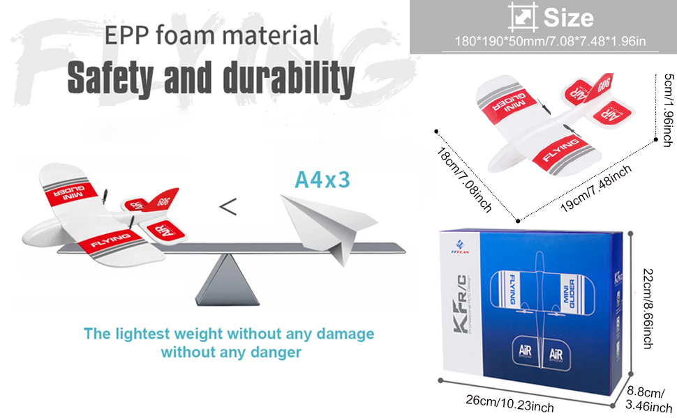 KF606 RC Plane Remote Control Airplane RC Airplane EPP Foam Fixed Wing Plane RC Glider RC Aircraft