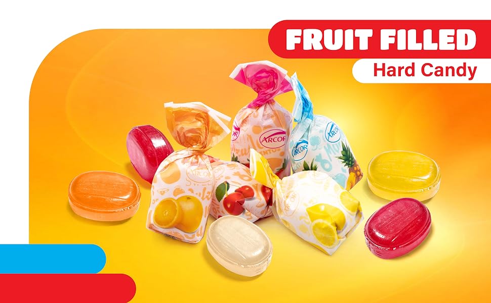 arcor bon bon hard candy fruit filled candies old fashioned nostalgic mix assortment snack sweet