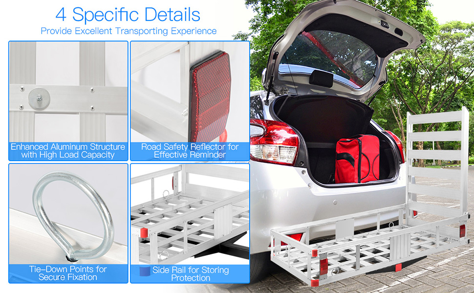 Goplus Aluminum Cargo Carrier