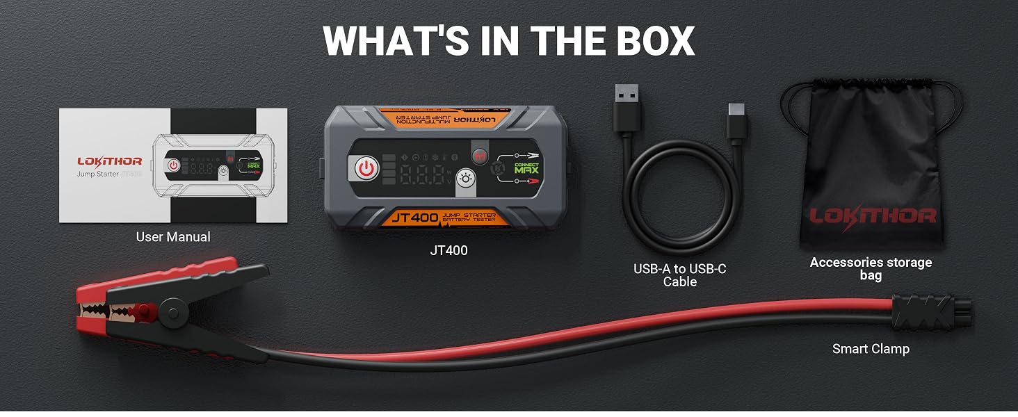 O-JT400 jump starter and battery tester