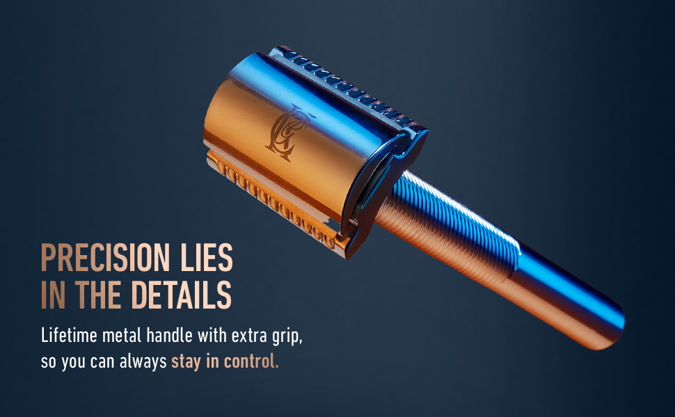 Precision lies in the details lifestyle metal handle with extra grip